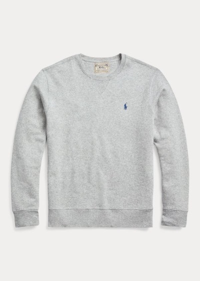 Sudaderas Polo Ralph Lauren Hombre Grises - Garment-Dyed Fleece - LUETB2137